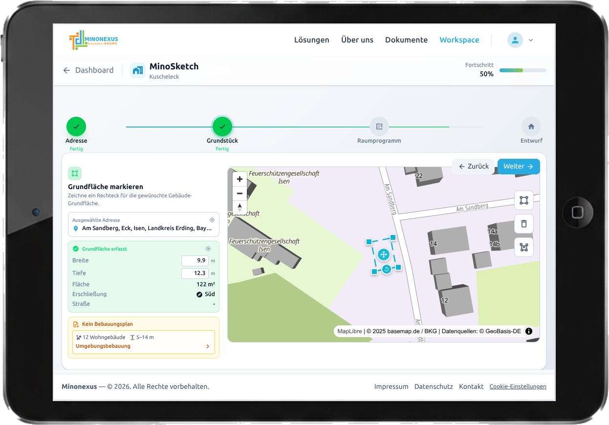 Grundstück identifizieren