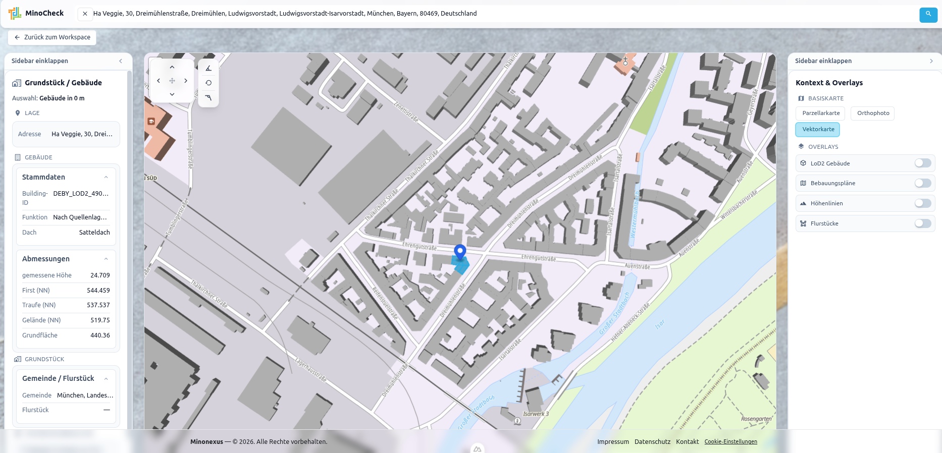 MinoCheck – Vektorkarte